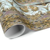 WeihnachtenViva Barock-Bucht Geschenkpapier (Rolleneckpunkt)