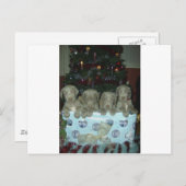 WeihnachtenWeimaraner Welpen Feiertagspostkarte (Vorne/Hinten)