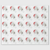 WeihnachtenWestie Hundekunst Geschenkpapier (Flach)