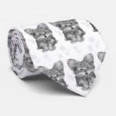 WeihnachtenYorkie HundeKrawatte Krawatte (Gerollt)