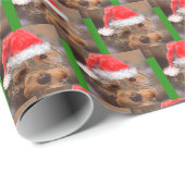 WeihnachtenYorkipoo Packpapier (Rolleneckpunkt)