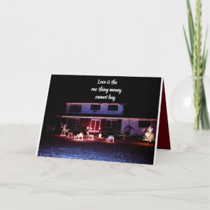 WEIHNACHTGELD KANN KEINE LIEBE KAUFEN FEIERTAGSKARTE