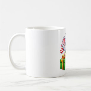Weihnachtgeschenk Festlicher Elefant Kaffeetasse