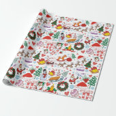Weihnachtlich Festlich Geschenkpapier (Ungerollt)