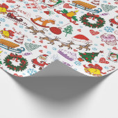 Weihnachtlich Festlich Geschenkpapier (Ecke)