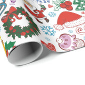 Weihnachtlich Festlich Geschenkpapier (Rolleneckpunkt)