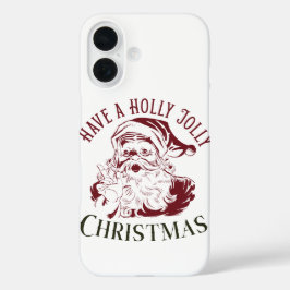 Weihnachtlich Fröhlicher Vintage Weihnachten iPhone 16 Hülle