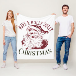 Weihnachtlich Fröhlicher Vintage Weihnachten Fleecedecke
