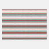 Weihnachtlich gestrickte Pulloverstreifen (rot und Geschenkpapier Set (Vorderseite)