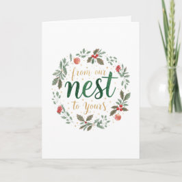 Weihnachtlich "Von unserem Nest zu Ihrem" Weihnach Karte