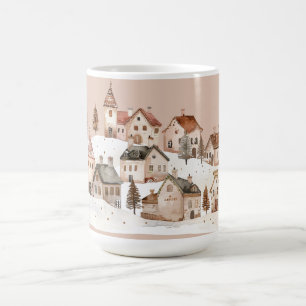 Weihnachtlich: Winterdorf im Schnee  Kaffeetasse