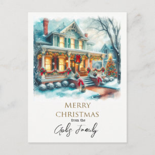 Weihnachtliche alte Heimatgrüße Postkarte