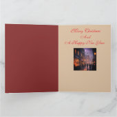 Weihnachtliche alte London-Weihnachtskarte  Karte (Innenseite)