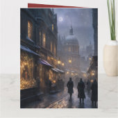 Weihnachtliche alte London-Weihnachtskarte  Karte (Rückseite)