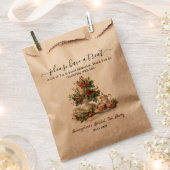 Weihnachtliche Brautdusche-Teeparty Geschenktütchen (Ausgeschnitten)