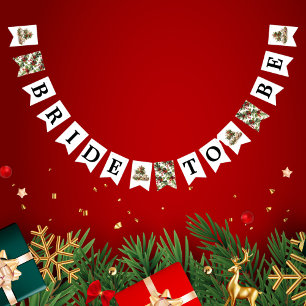 Weihnachtliche Brautparty-Teeparty Willkommen Wimpelkette