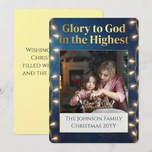 Weihnachtliche christliche Herrlichkeit Gottes Ein Feiertagskarte