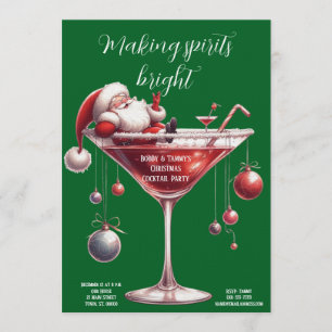 Weihnachtliche Cocktailparty Einladung