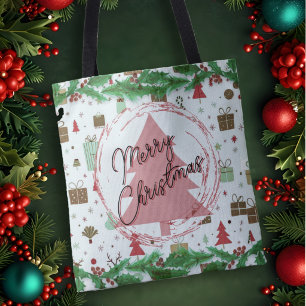 Weihnachtliche Einkaufstasche Tasche