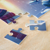 Weihnachtliche Eislaufszene Puzzle (Seite)