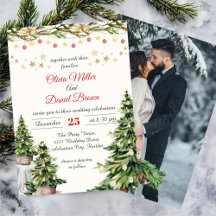 Weihnachtliche Elegante Winterhochzeit