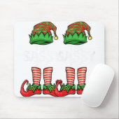 Weihnachtliche Elf-Familien-Matching-Group-V-T-Shi Mousepad (Mit Mouse)