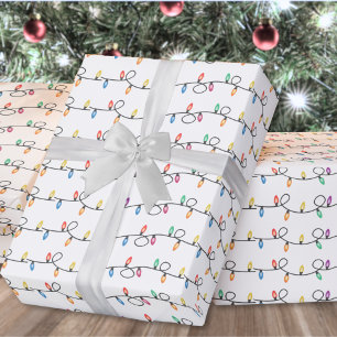 Weihnachtliche Festbeleuchtung Geschenkpapier