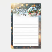 Weihnachtliche Festtage Post-it Klebezettel (Vorderseite)