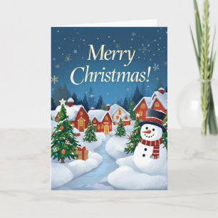 Weihnachtliche Festtags-Grußkarte Karte