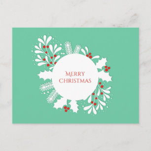 Weihnachtliche Festtagspostkarte. Postkarte