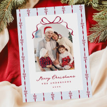 Weihnachtliche Foto-Festtagskarte