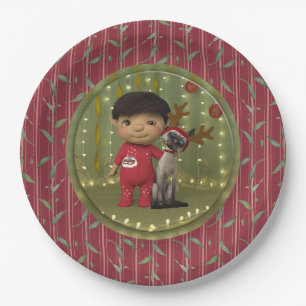 weihnachtliche Friend-Papierplatte Pappteller