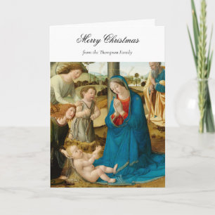 Weihnachtliche Geburt Christi Christlicher Segen Karte