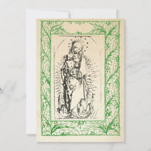 Weihnachtliche Geburt Christi Maria und Jesus Heil Feiertagskarte