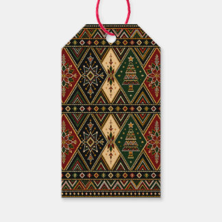 Weihnachtliche geometrische Kunst-Weihnachtsgesche Geschenkanhänger
