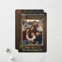 Weihnachtliche Grüße Familienfoto