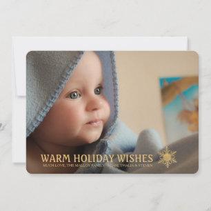 Weihnachtliche Grüße - Foto-Weihnachtskarte Feiertagskarte