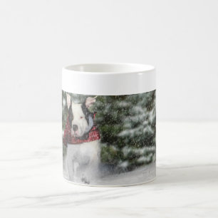 Weihnachtliche Grüße für Hunde Liebhaber Kaffeetasse