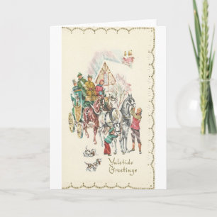 Weihnachtliche Grüße im Vintage-Stil Feiertagskarte