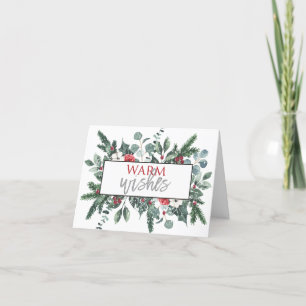 Weihnachtliche Grüße mit Foto-Weihnachtskarte Dankeskarte