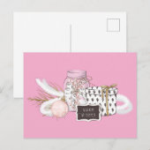 Weihnachtliche Grüße Stillleben Postkarte (Vorne/Hinten)