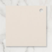 Weihnachtliche handgezeichnete Brautparty Geschenkanhänger (Rückseite)