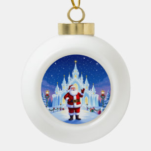 Weihnachtliche Harmonie“116 Keramik Kugel-Ornament