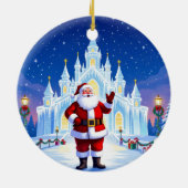 Weihnachtliche Harmonie“116 Keramik Ornament (Hinten)