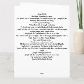 Weihnachtliche Harmonie“139 Karte (Rückseite)