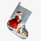 „Weihnachtliche Harmonie“17 Großer Weihnachtsstrumpf (Vorderansicht (hängend))