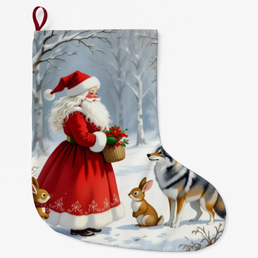 „Weihnachtliche Harmonie“17 Großer Weihnachtsstrumpf (Vorderseite)