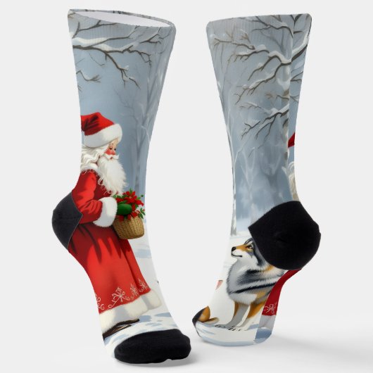 „Weihnachtliche Harmonie“17 Socken (Gewinkelt)