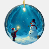 „Weihnachtliche Harmonie“46 Keramik Ornament (Hinten)