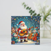 Weihnachtliche Harmonie“98 Feiertagskarte (Stehend Vorderseite)